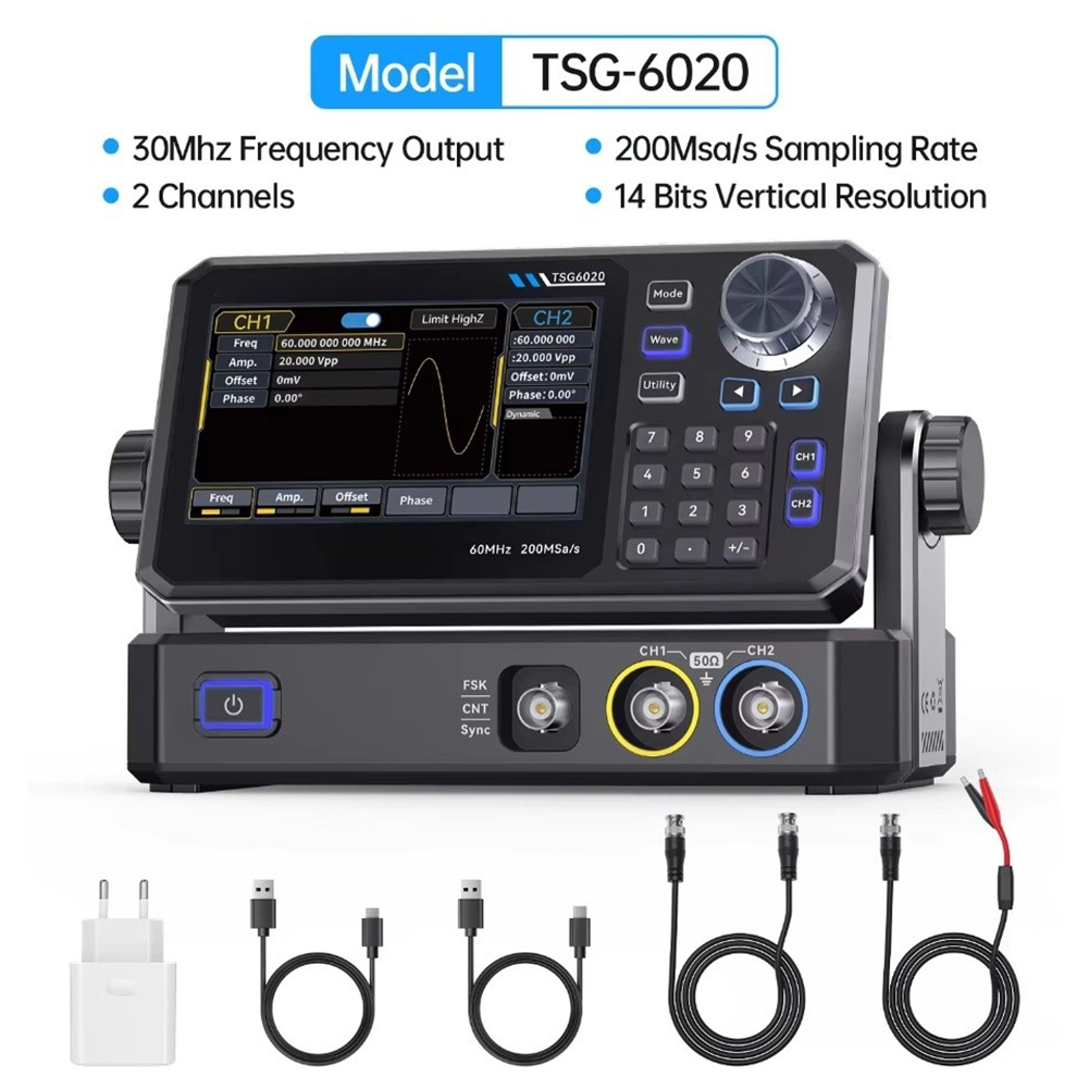 Dual Channel Arbitrary Waveform Function Generator 60Mhz - Générateur de signal à double canal
